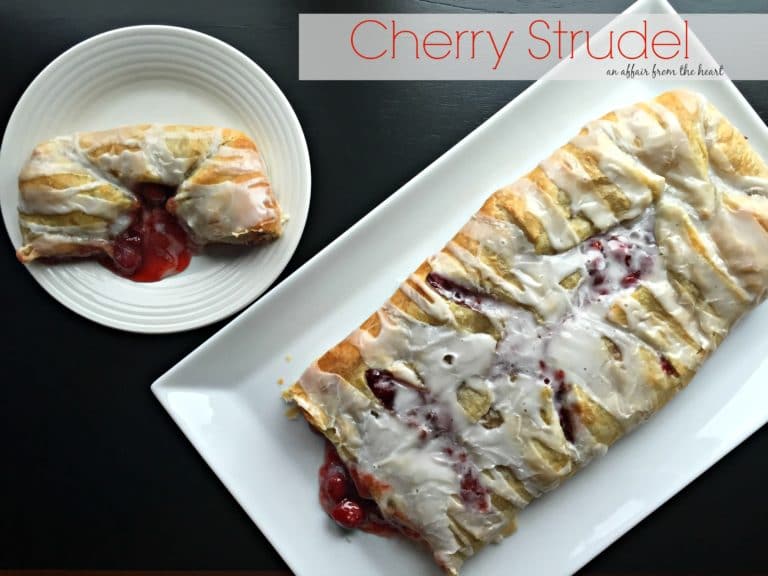 Cherry Strudel {only 5 ingredients!}