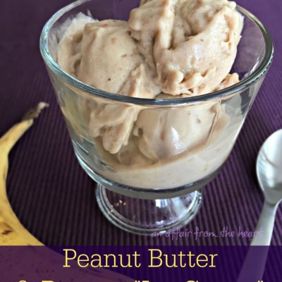 (4 ingredient) Peanut Butter & Banana “Ice Cream”