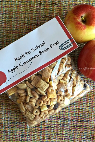Back to School - Apple Cinnamon Brain Fuel {includes free printable}