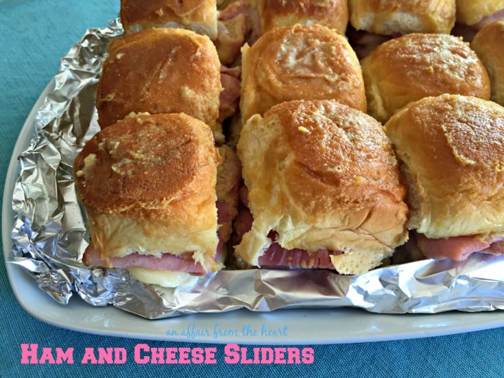 close up of Ham and Cheese Sliders