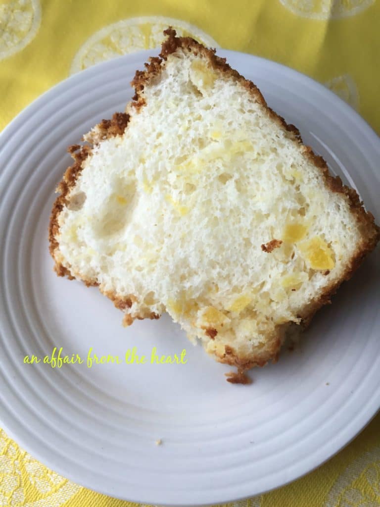 Two ingredient Pineapple Angel Food Cake