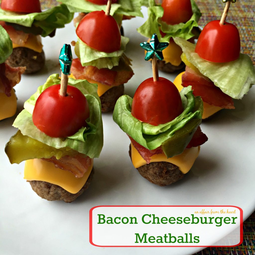 Bacon Cheeseburger Meatballs