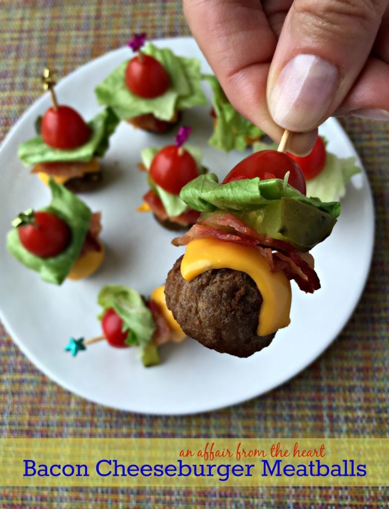 Bacon Cheeseburger Meatballs