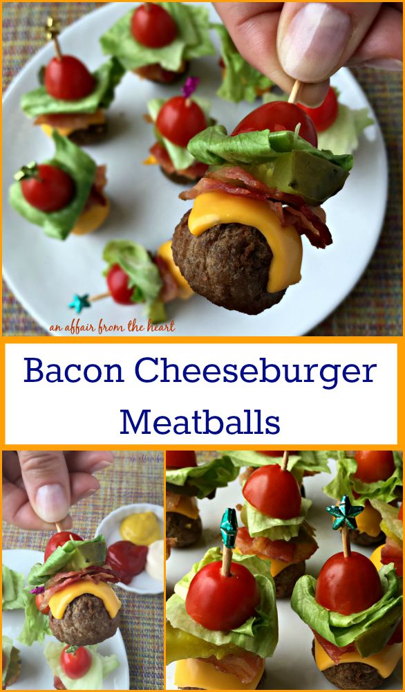 Bacon Cheeseburger Meatballs