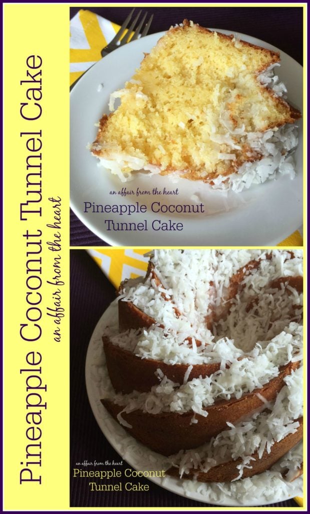 Pineapple Coconut Tunnel Cake