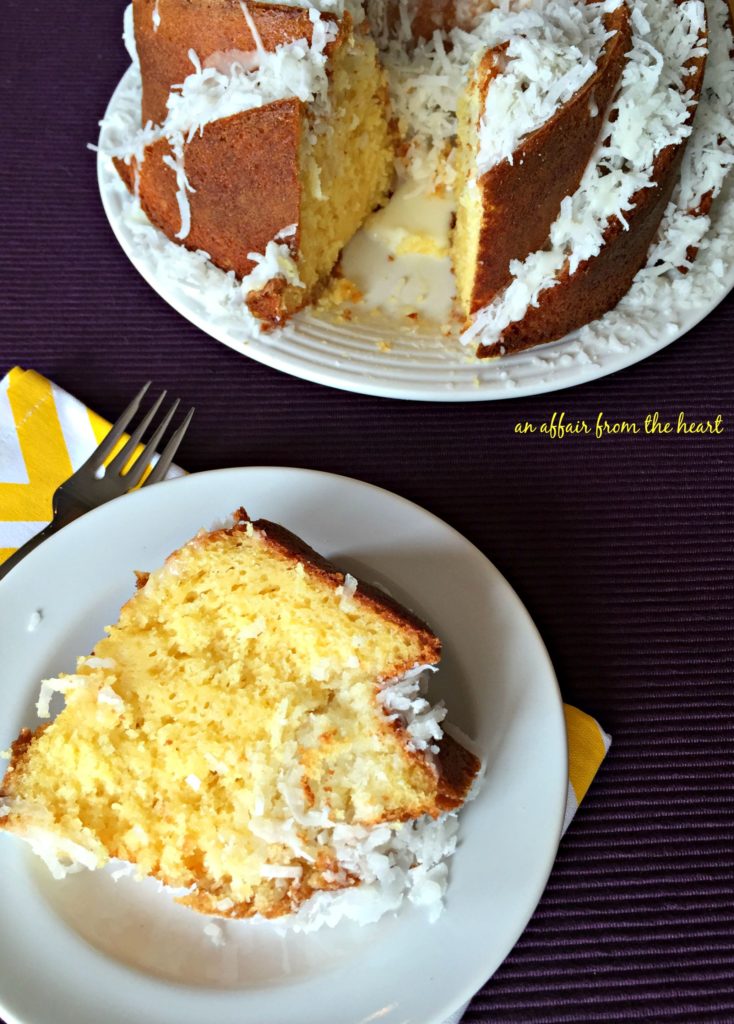 Pineapple Coconut Tunnel Cake