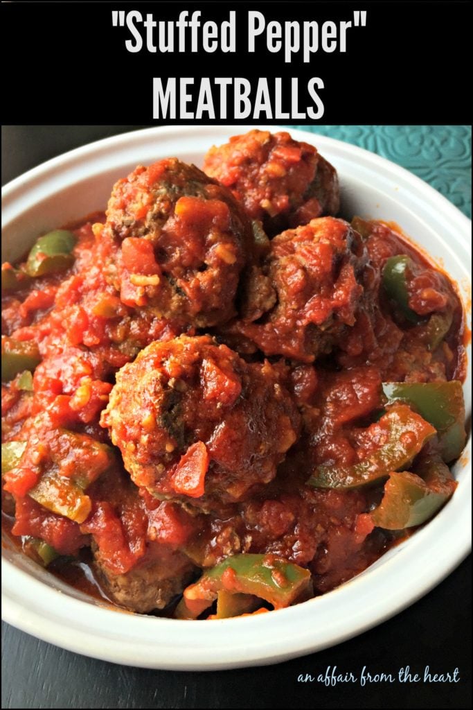 "Stuffed Pepper" Meatballs