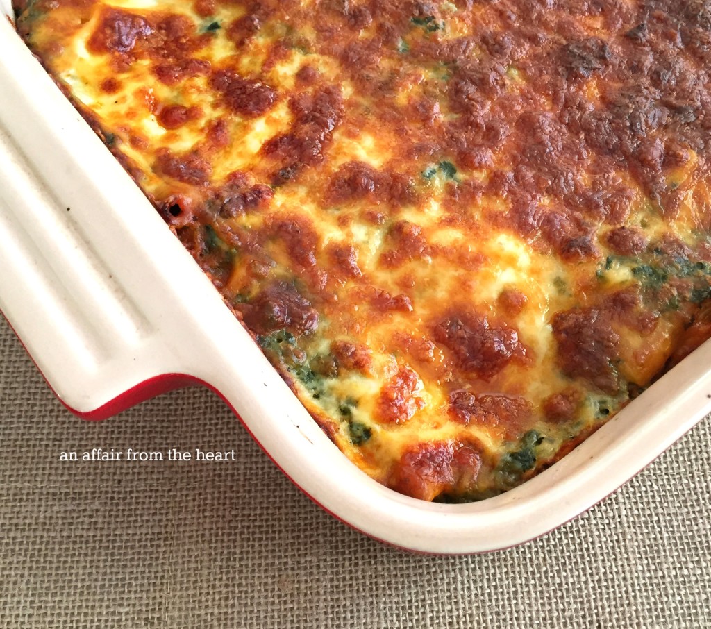 Chicken & Spinach Pasta Bake