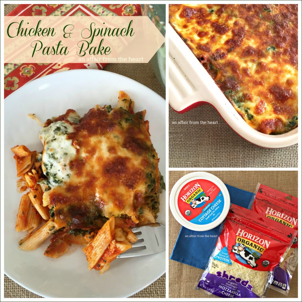 Chicken & Spinach Pasta Bake