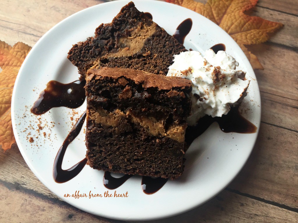 Pumpkin Cheesecake Swirl Brownies