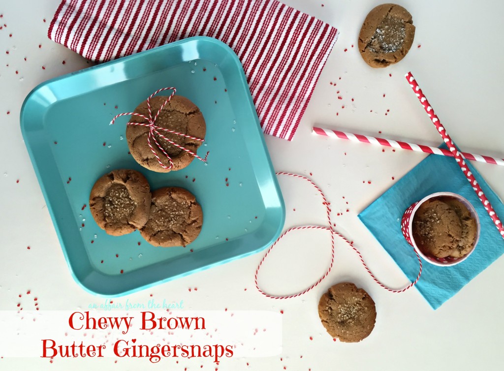 Chewy Brown Butter Gingersnaps 