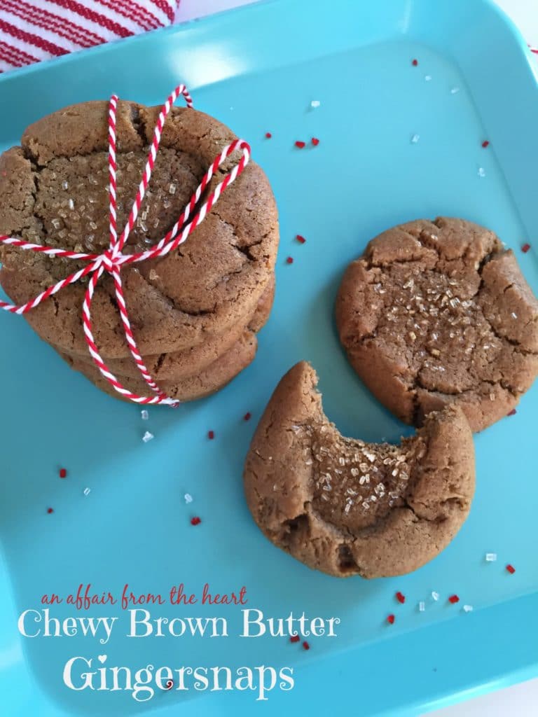 Chewy Brown Butter Gingersnaps 