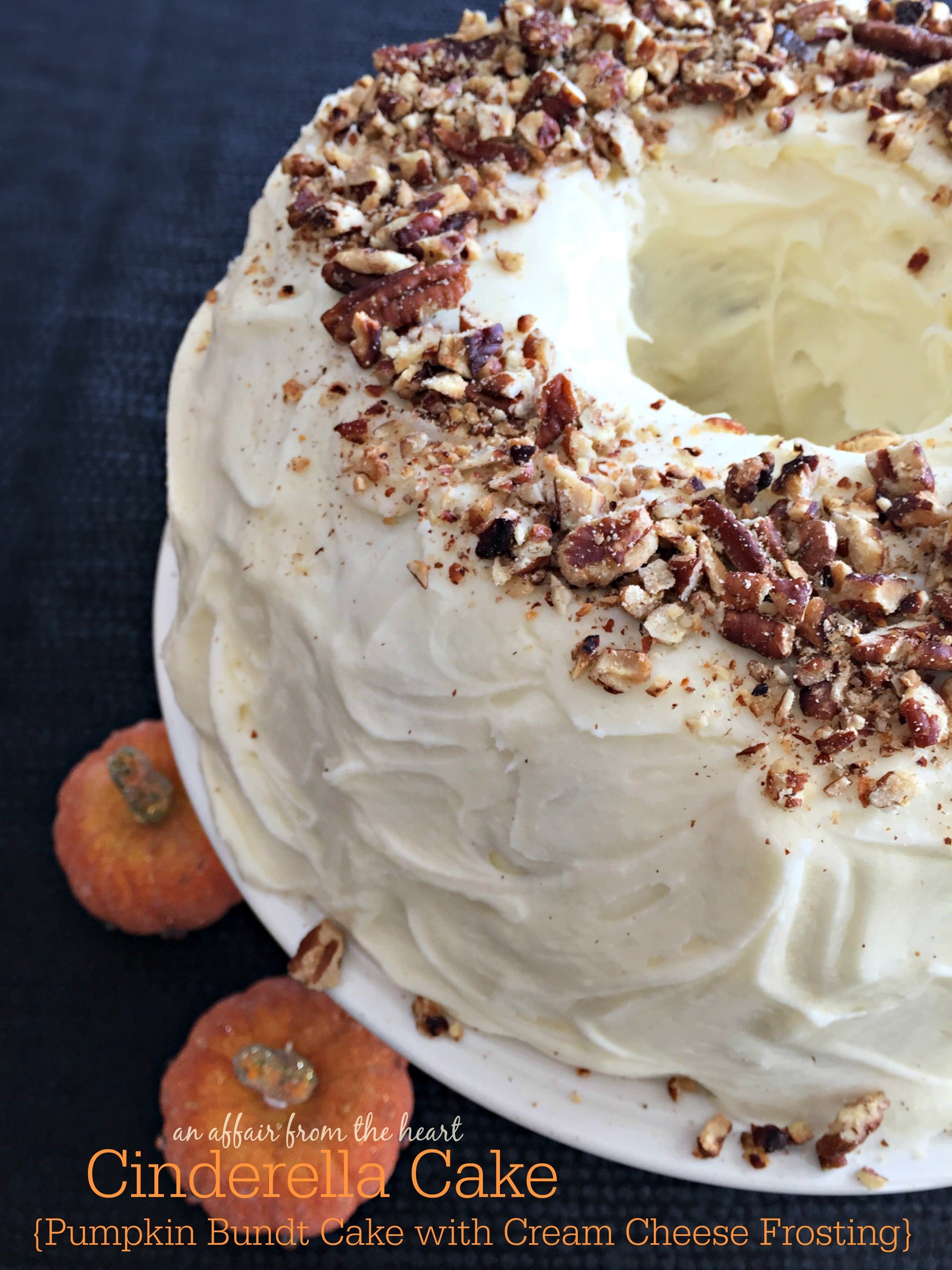 Cinderella Cake {Pumpkin Bundt Cake with Cream Cheese Frosting}