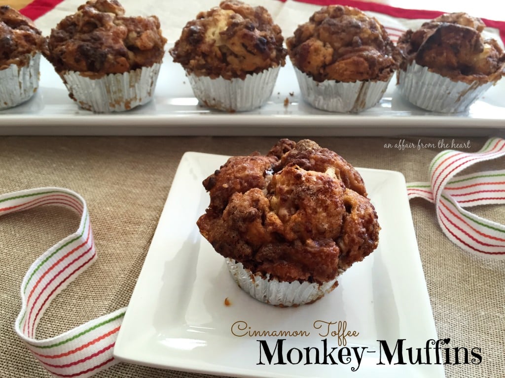 Cinnamon Toffee Monkey-Muffins