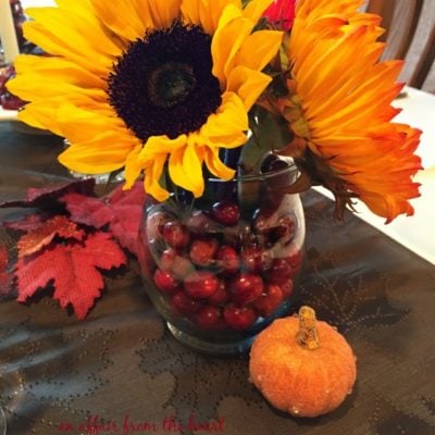 How to Make an Easy Cranberry Centerpiece