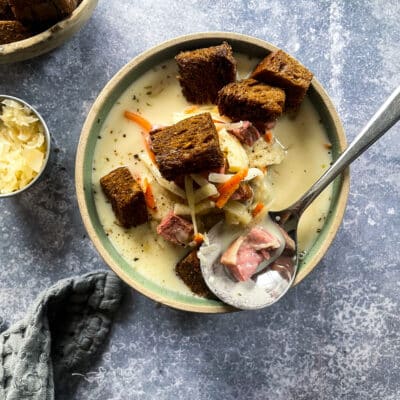 Cream of Reuben Soup (+ Video)