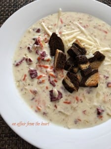 Cream of Reuben Soup