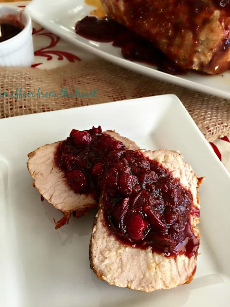 Pork Tenderloin with Balsamic Cranberry Sauce