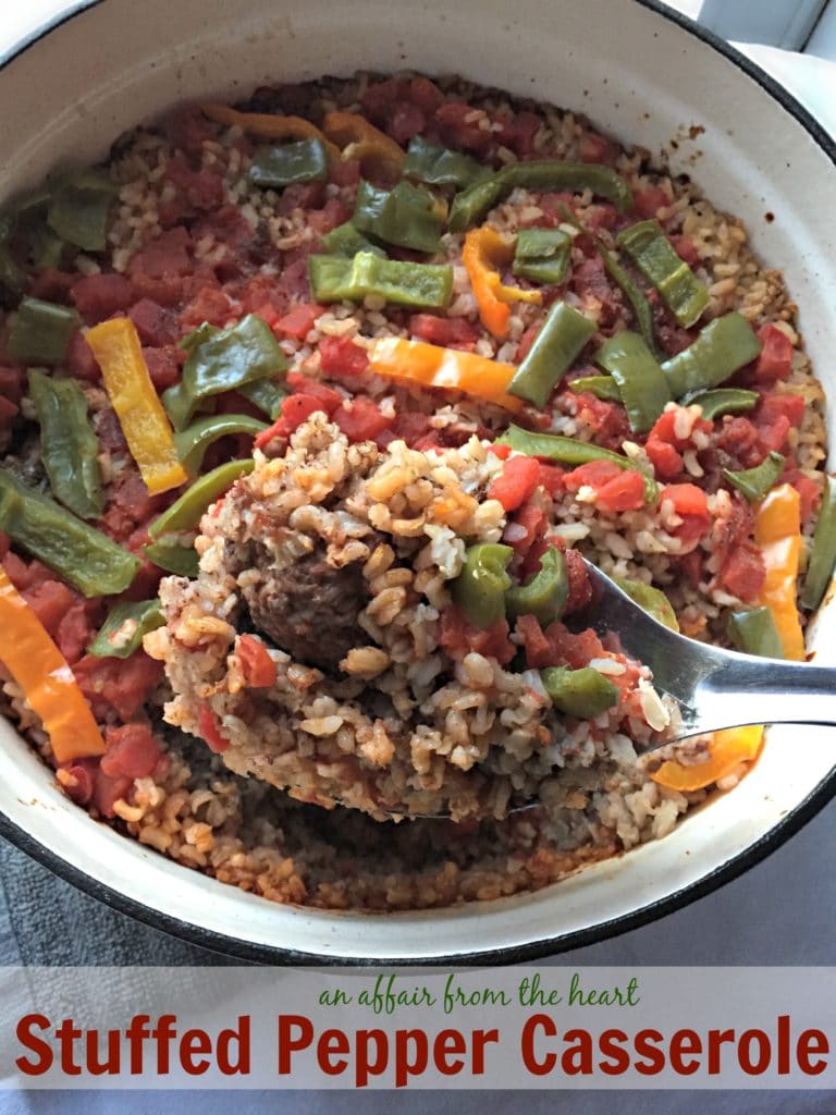 Stuffed Pepper Casserole pinterest image