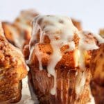 Close up of Toffee Monkey Bread Muffins