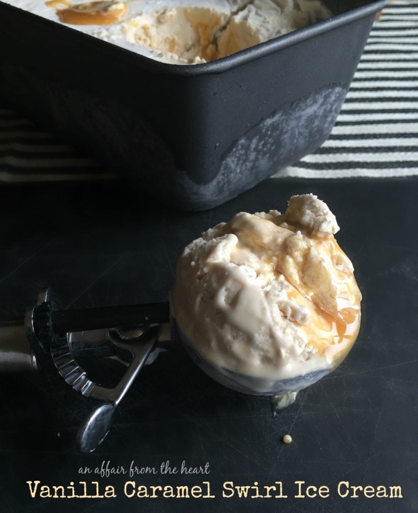 Glace Tourbillonnante au Caramel à la vanille