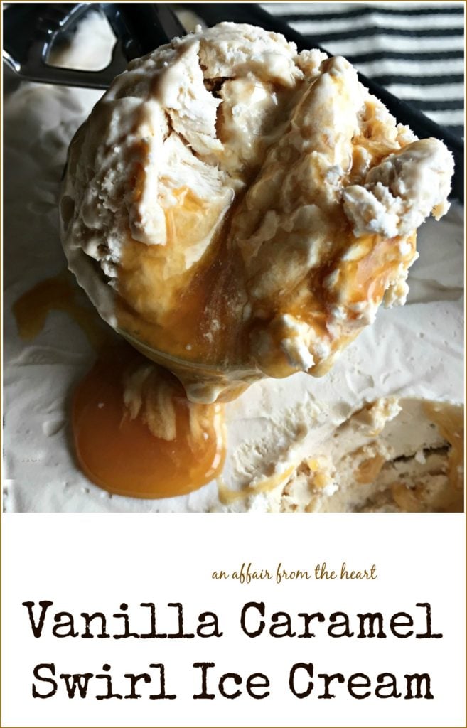 Vanilla Caramel Swirl Ice Cream