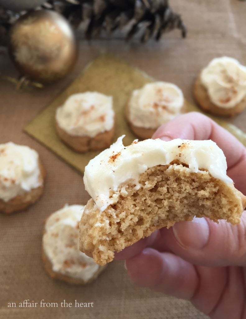 Frosted Eggnog Cookies