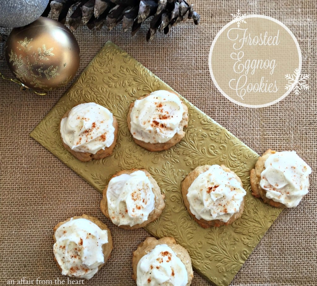 Frosted Eggnog Cookies