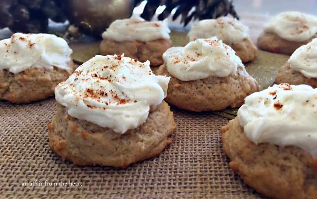 Frosted Eggnog Cookies