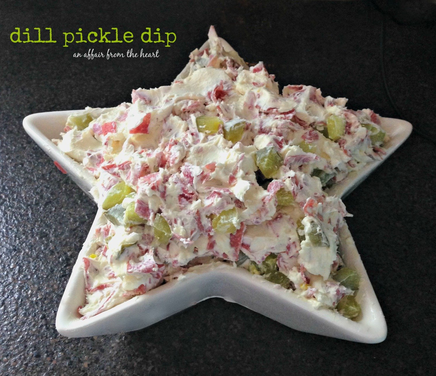 Dill Pickle Dip - Just like those pickle wraps, in an easy dip