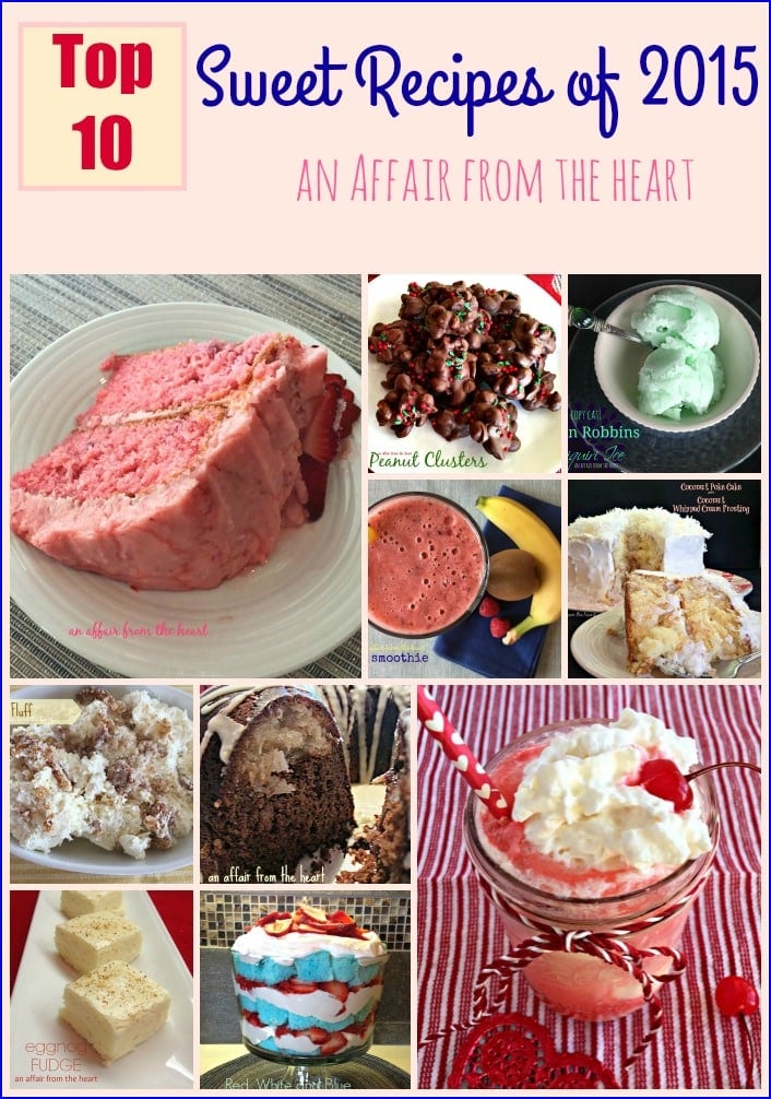 Top 10 Sweet Recipes of 2015