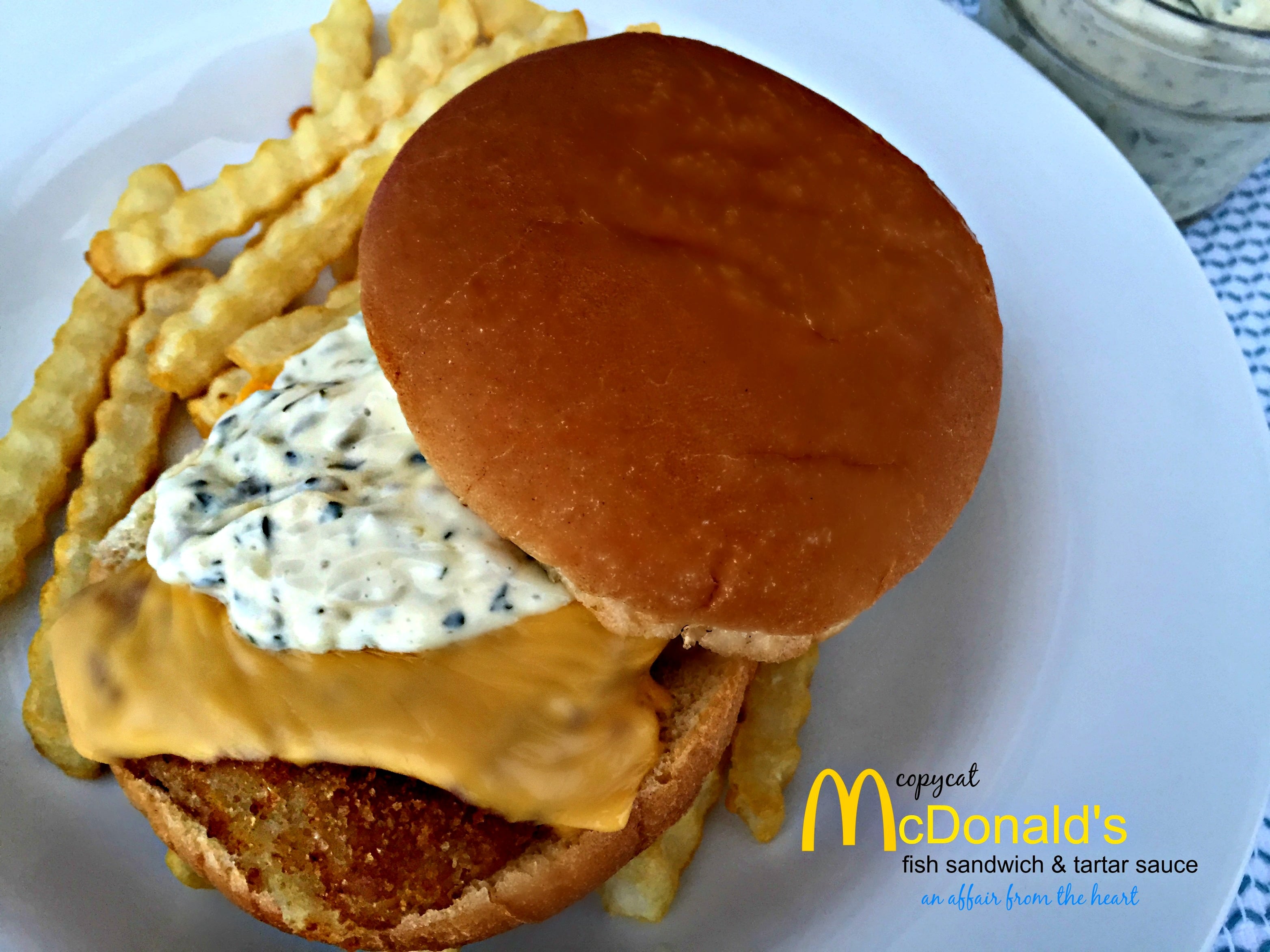 Copycat McDonald's Fish Sandwich and Tartar Sauce