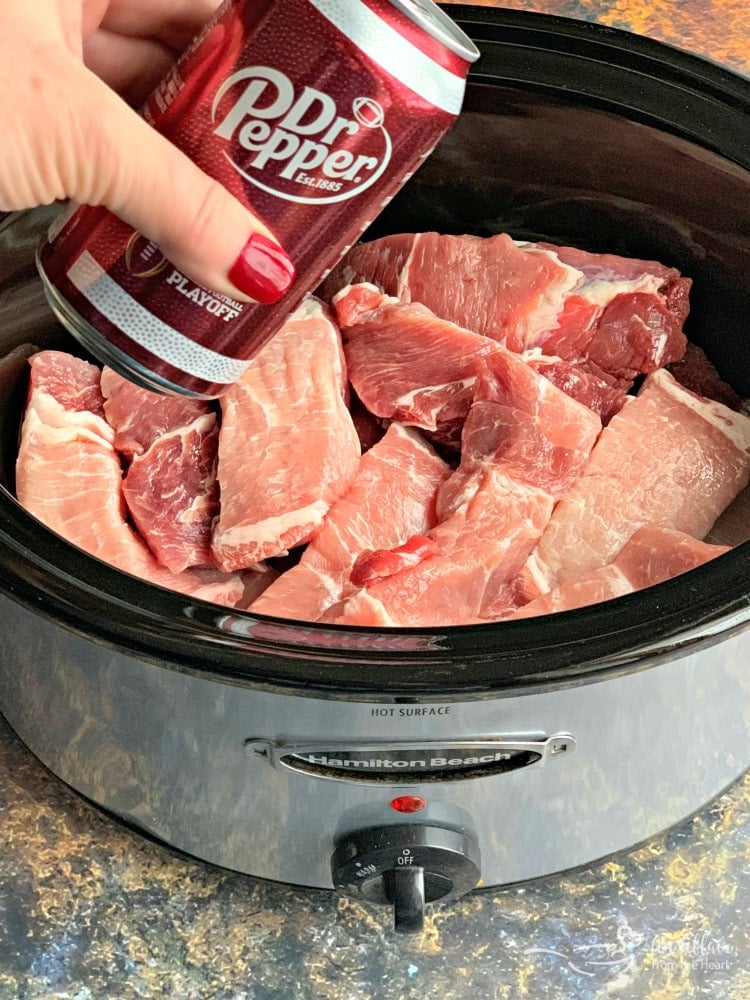 Slow Cooker Dr. Pepper BBQ Ribs prep