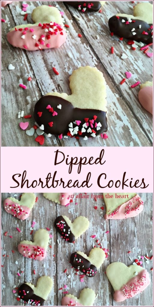 Dipped Shortbread Cookies - An Affair from the Heart