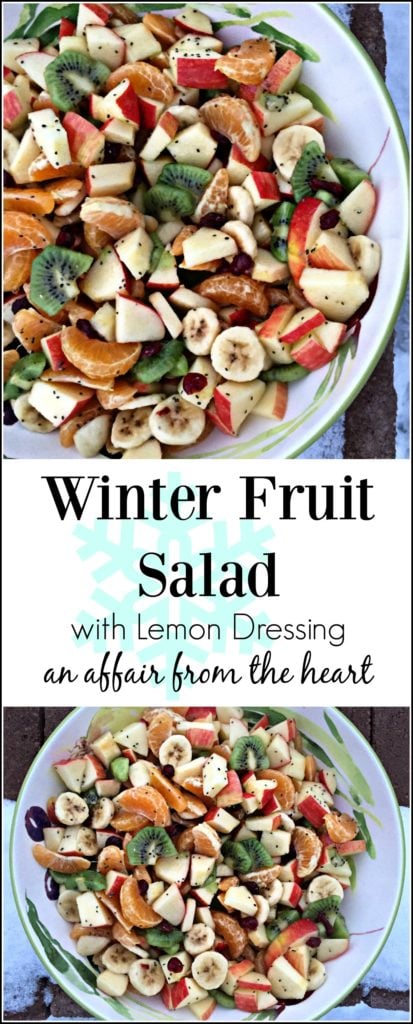 Winter Fruit Salad with Lemon Dressing - An Affair from the Heart