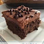 Pinterest image with text "Chocolate Banana Cake"