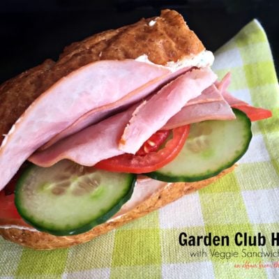 Garden Club Hoagie with Veggie Bacon Sandwich Spread