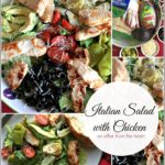 Italian Salad with Chicken collage