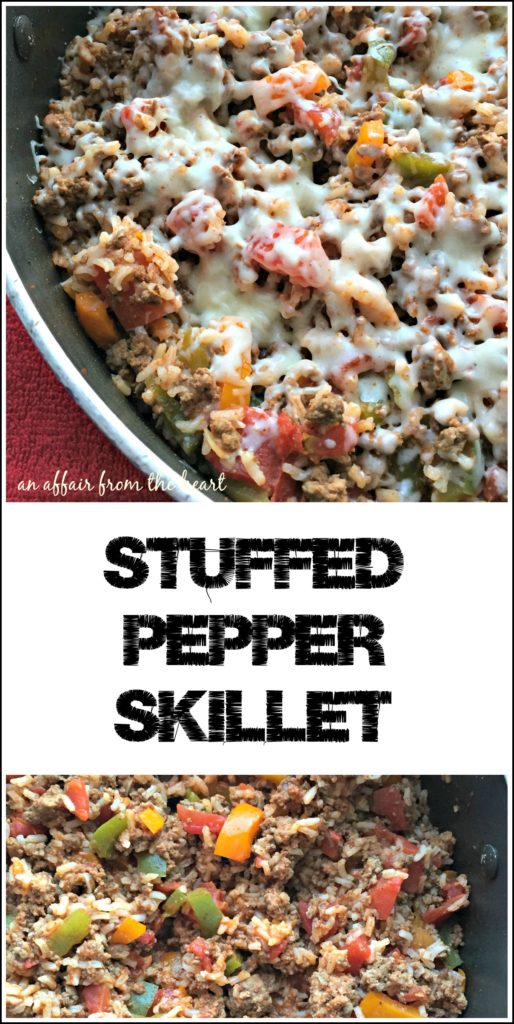 Stuffed Pepper Skillet - An Affair from the Heart