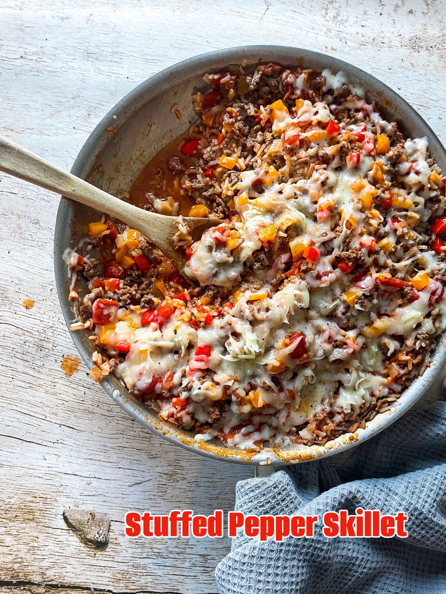 Stuffed Pepper Skillet an Easy Weeknight Meal we all love.