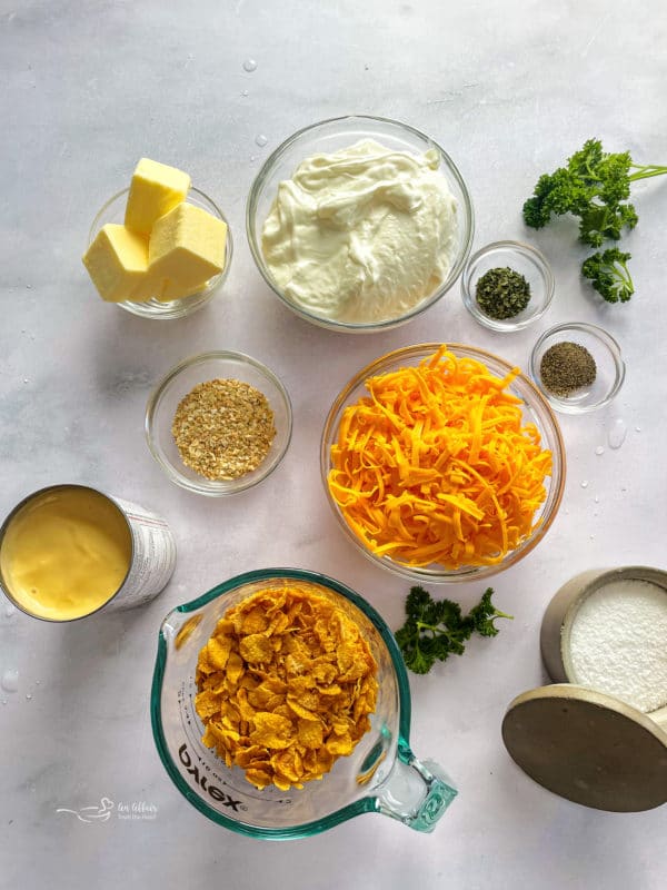 Ingredients for Funeral Potatoes
