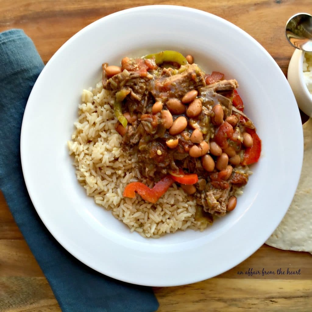 Crock Pot Spicy Steak & Beans