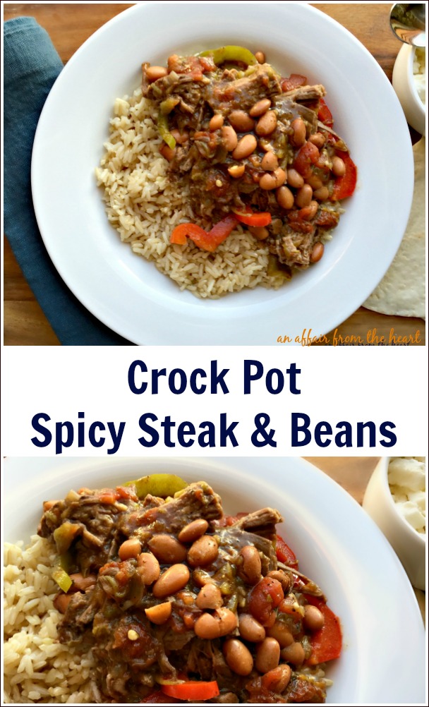 Crock Pot Spicy Steak & Beans - An Affair from the Heart