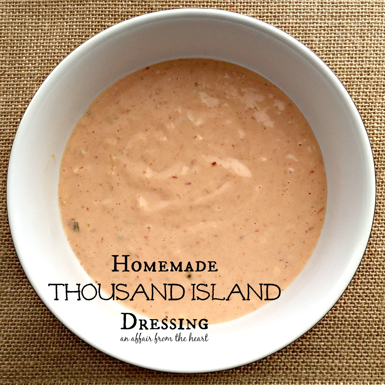 recipe thousand island dressing easy