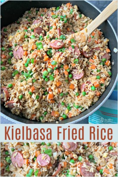 Kielbasa Fried Rice - A flavorful 15 Minute Skillet Meal!