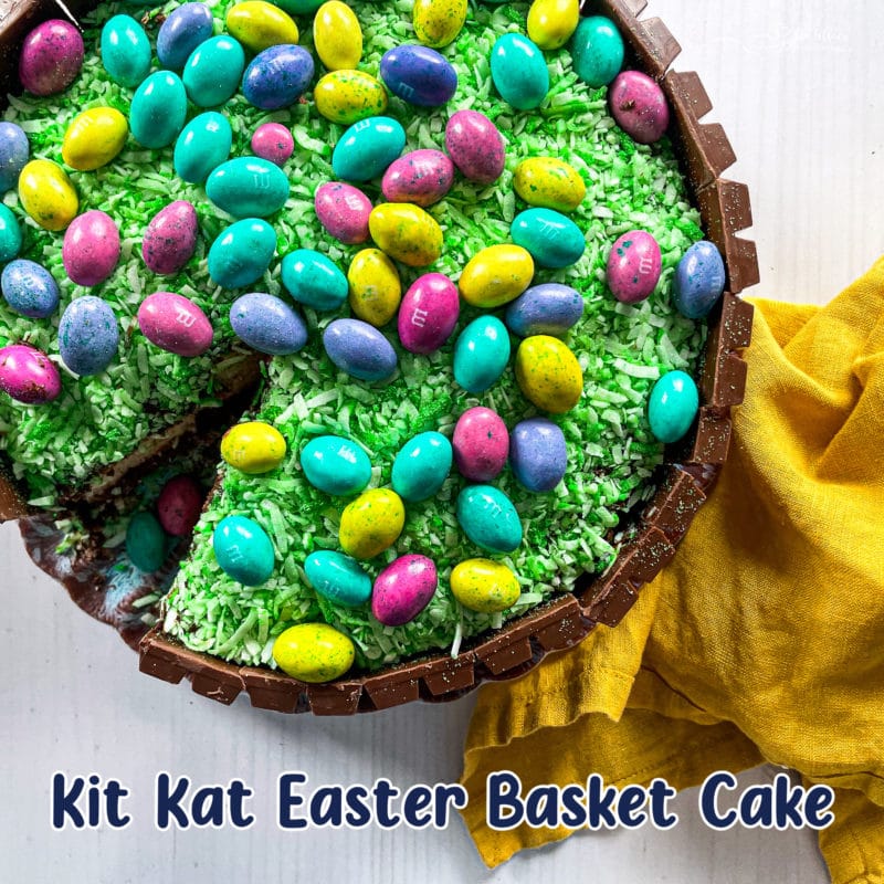 Kit Kat Easter Basket Cake