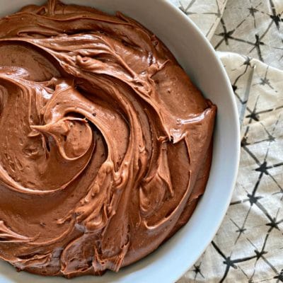 The BEST Sour Cream Chocolate Frosting Recipe
