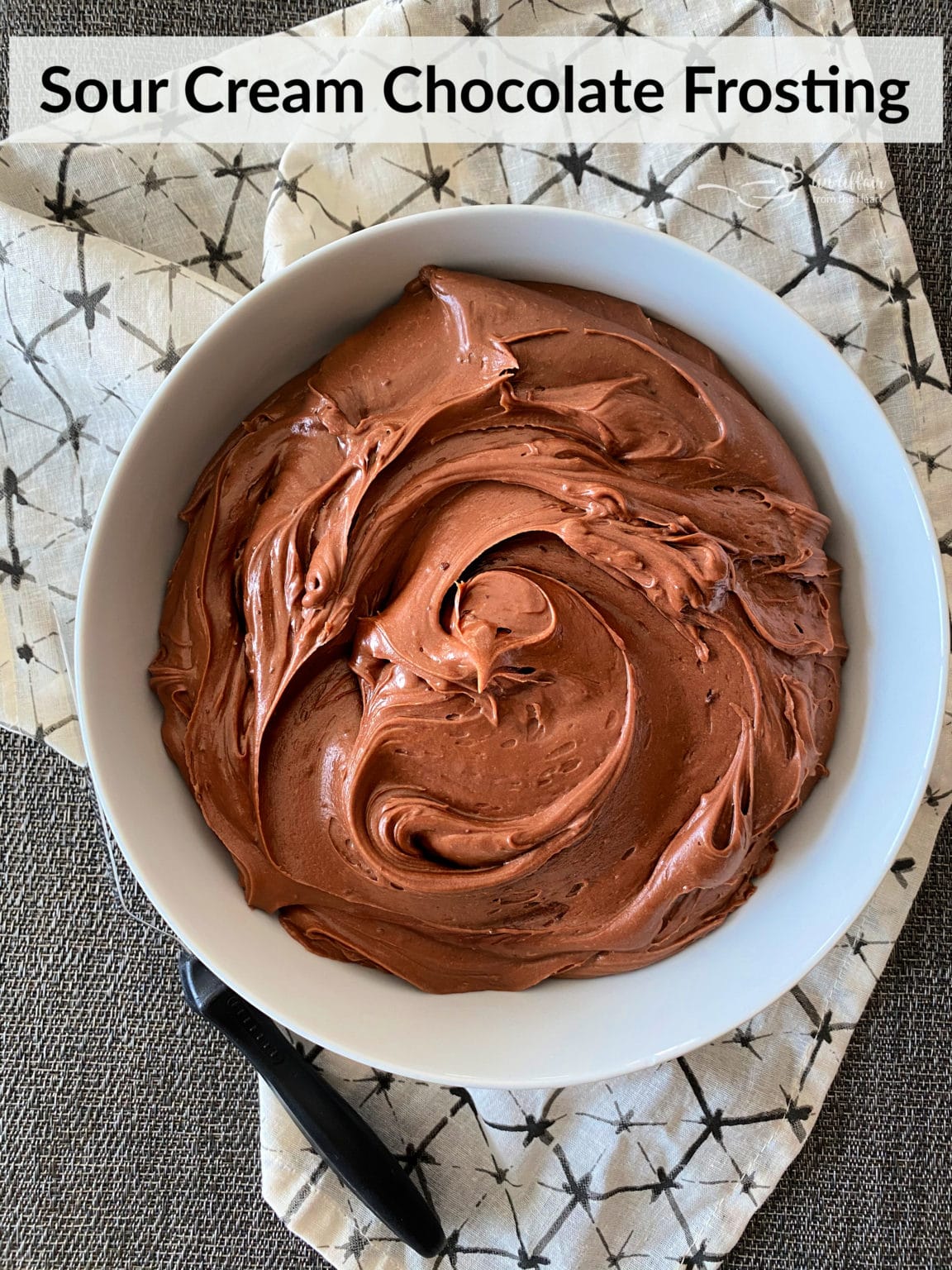 Sour Cream Chocolate Frosting My MOST Favorite Chocolate Frosting