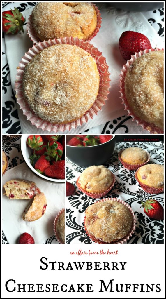Strawberry Cheesecake Muffins - An Affair from the Heart
