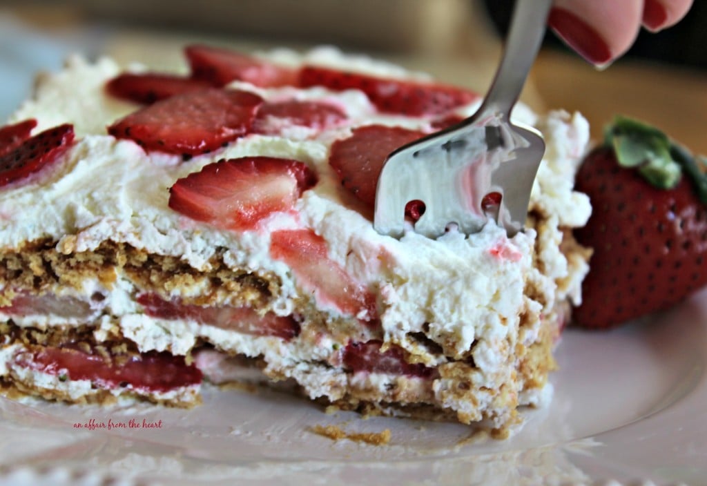 Strawberry Shortcake Icebox Cake - Gluten Free Dessert